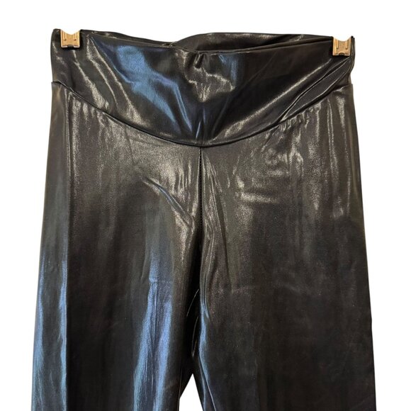 NWT! Hue Women's Glossy Black Leggings Size XS - Picture 3 of 12